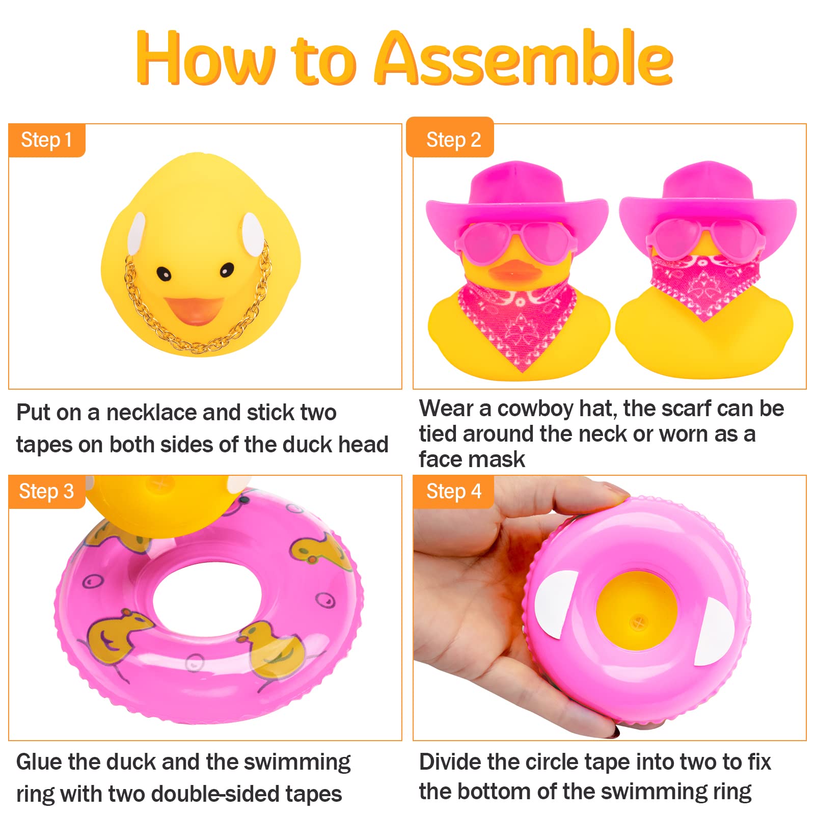 2 Set Car Duck Rubber Duck Car Ornaments Duck Car Dashboard Decorations Ducking for Jeep