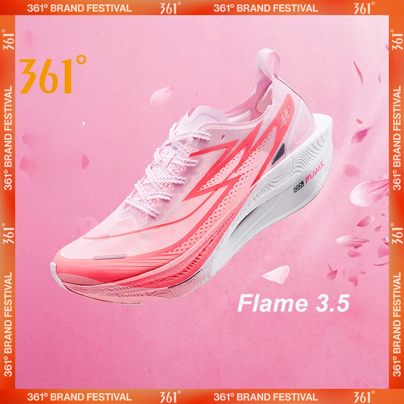 361 stopni płomień 3.5 męskie buty do biegania maraton sportowy płyta węglowa wyścigi oddychające trampki z amortyzacją męskie 672512215 F