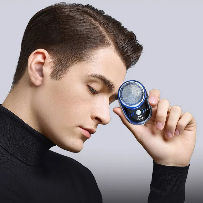 Портативная Электрическая Бритва, Перезаряжаемая От USB, Бритва Для Влажной/сухой Уборки, Мужской Триммер Для Бороды И Тела