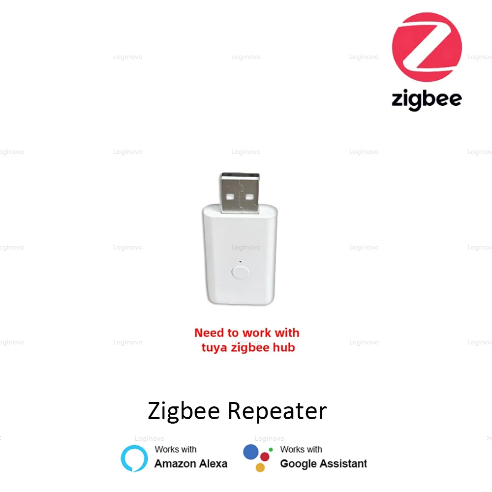 Tuya zigbee repetidor de sinal usb amplificador extensor dispositivos de automação residencial inteligente funciona com zigbee gateway hub