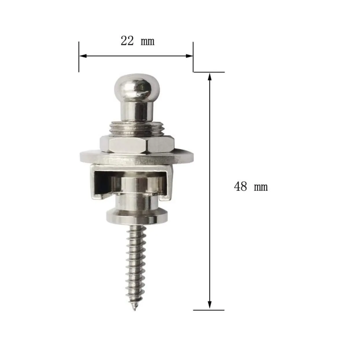 Perni per bottoni per tracolla per chitarra 1 \ 2 \ 4 pezzi 3 colori per scegliere Serrature per tracolla per chitarra premium Bottoni per cinghia di sicurezza in metallo Perni terminali in metallo