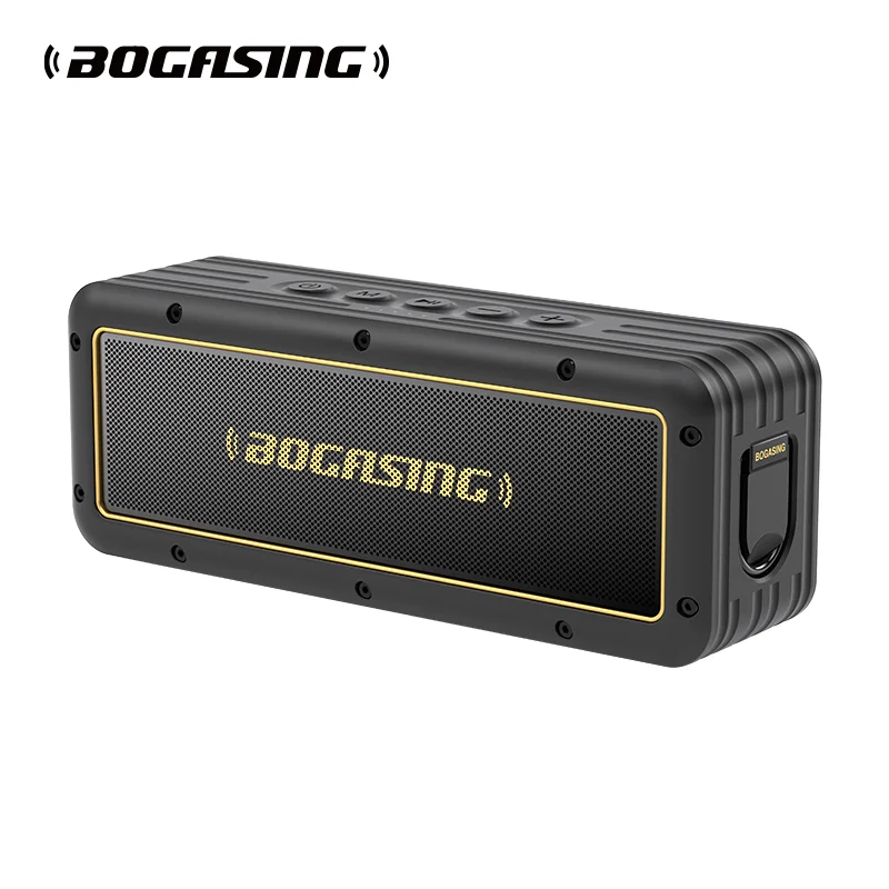BOGASING G4 Bluetooth-динамик 50 Вт с улучшенным басом Портативный динамик с 24-часовым временем воспроизведения, Bluetooth 5.3, TWS, IPX7 Водонепроницаемый для кемпинга