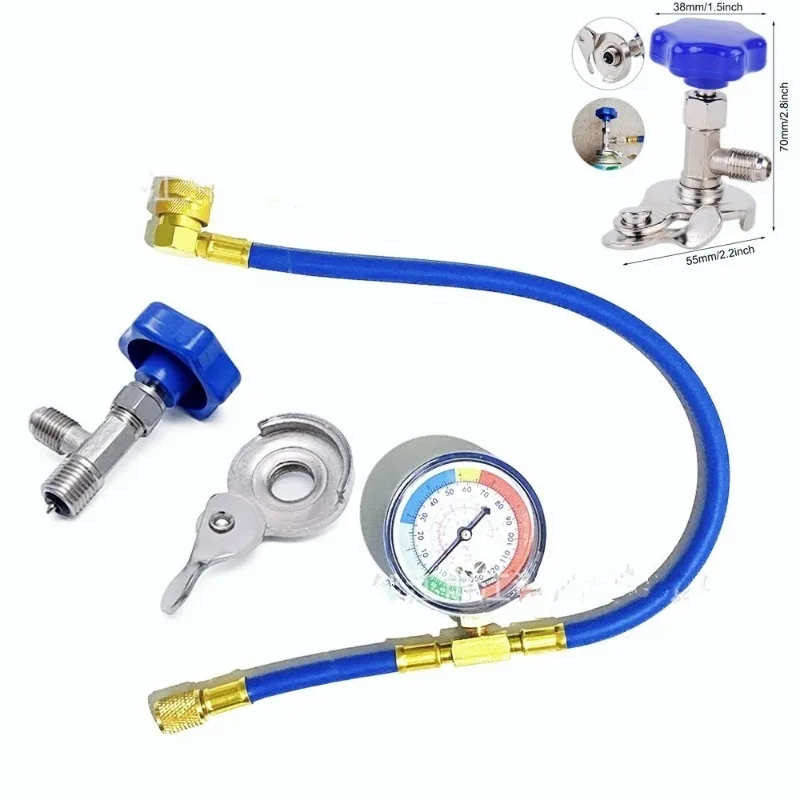 Auto AC Airconditioning R134A Koelmiddel Opladen Meetslang met manometer Manometer Meetset Reparatiegereedschap