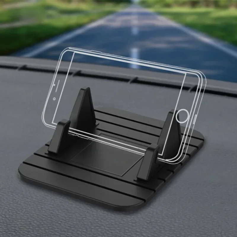 Ventosa suporte de navegação do carro painel do carro desktop suporte de carro silicone antiderrapante esteira preguiçoso suporte do telefone móvel