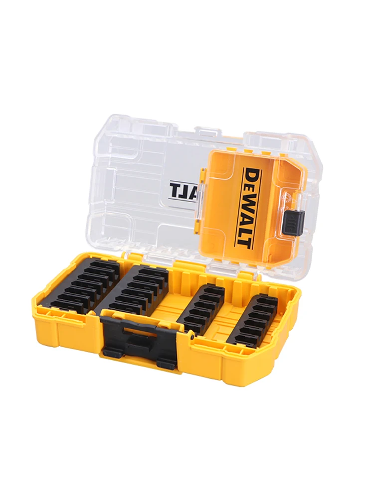 DEWALT DT70801 Original Tough Case Storage Case Transparent Lid Removable Tray Stacking Storage Screws Bits Accessory Holder