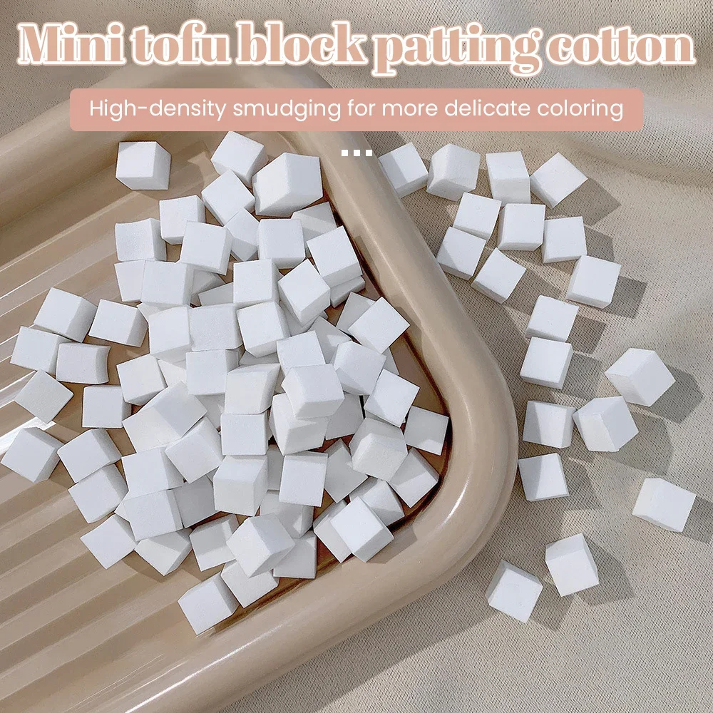 50PCSฟองน้ําGradient Nail Art Stamperเครื่องมือเจลสีGradientแปรงGlitter Powder Dottingปากกาสําหรับอุปกรณ์แต่งเล็บ