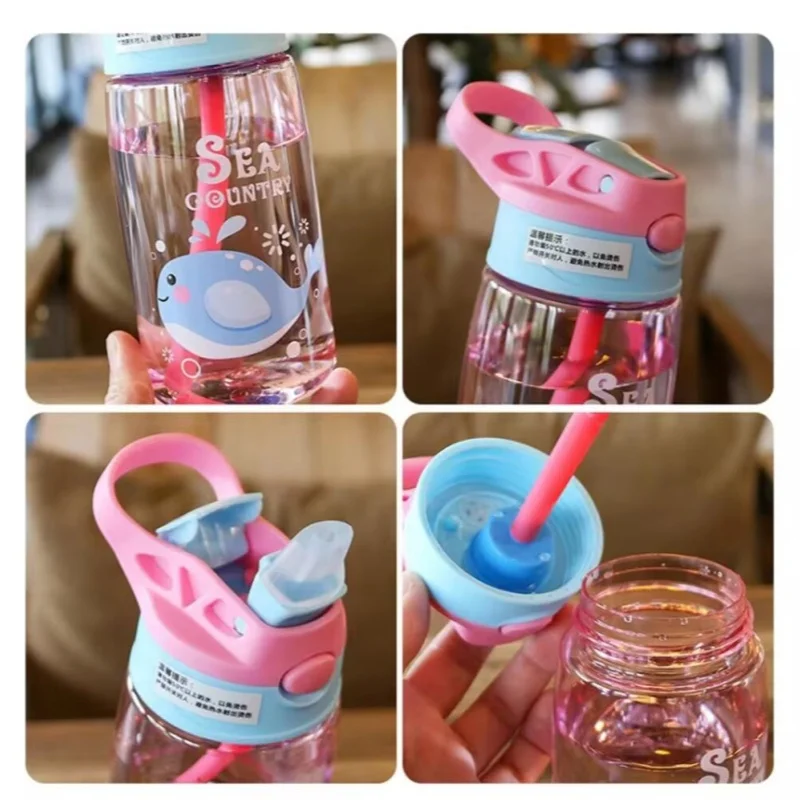 ถ้วยน้ําพลาสติกสําหรับเด็ก, ถ้วยฟาง, Duckbill แบบพกพาผู้ใหญ่ชายและหญิงนักเรียนเด็กน่ารักถ้วย