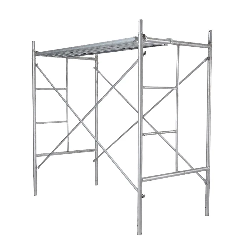 Steel Scaffolding Ladder Scaffolding Mobile Construction Tubular Welded Walking Frame Adjustable Galvanized Scaffolding