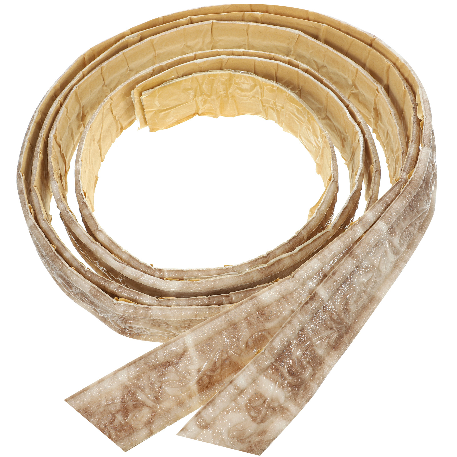 2pcs 2 Rolls 4.5Cm Self-Adhesive Wall Trim Molding Durable Flexible Peel Stick Corner Tile Cabinet Ceiling Decorative Border