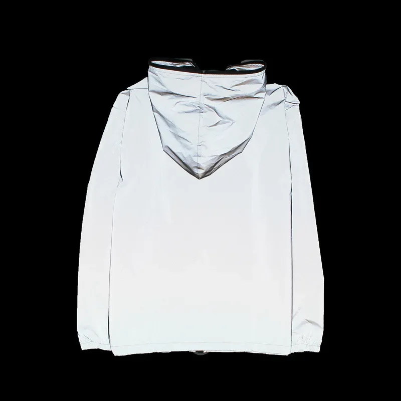 Plus Größe 4XL Männer Frühling Herbst voll reflektierende Windjacke wasserdichte Jacke männlichen High street hip hop Lose Mit Kapuze Mäntel