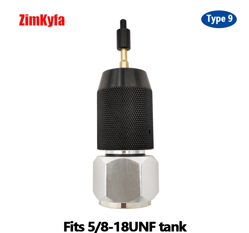 CO2 シリンダー使い捨てカートリッジ詰め替え充電アダプター Tr21-4、G1/2-14、5/8-18UNF ガスエアボトルキャニスターからのソーダストリーム用