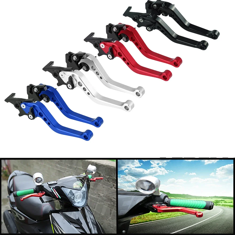 SDTW Uniwersalne dźwignie hamulca motocyklowego Akcesoria motocyklowe Zmodyfikowany klakson Regulowana dźwignia ręczna GY6