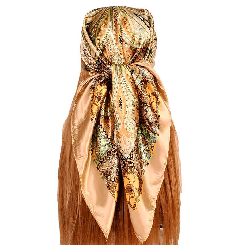 Lente Nieuwe Veelzijdige Cashew 90 Grote Vierkante Sjaal Zijden Sjaal Groothandel Klassieke Vintage Print Sjaal