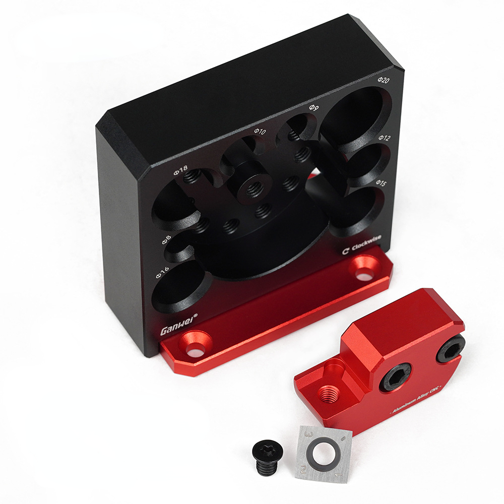 8 หลุม Dowel Maker Jig Kit w/ใบมีดคาร์ไบด์-เมตริกและนิ้วงานไม้ไฟฟ้าเจาะ Milling Dowel รอบ Rod เสริมเครื่องมือ