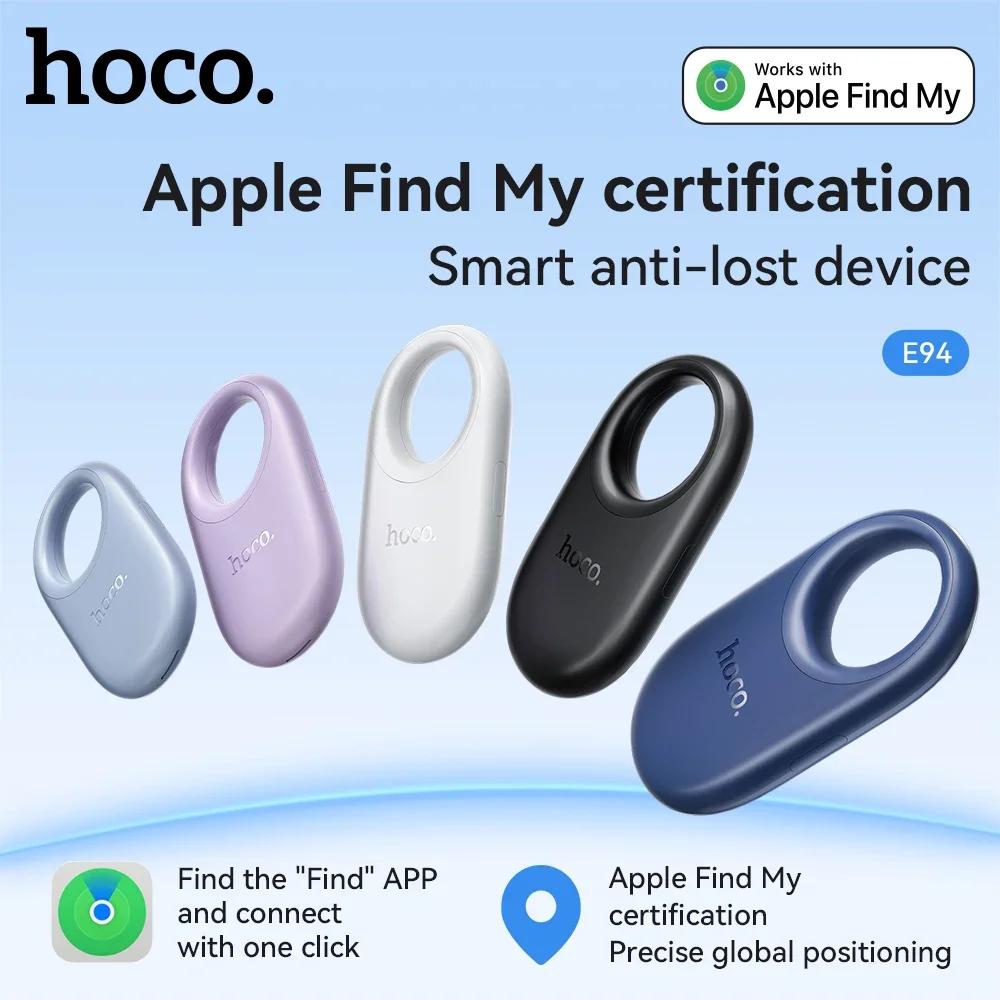 E94 Mini Smart GPS трекер, совместимый с iOS Apple Find My APP, анти-потерянное напоминание, локатор с рейтингом MFI для автомобильных ключей, домашних животных, детей