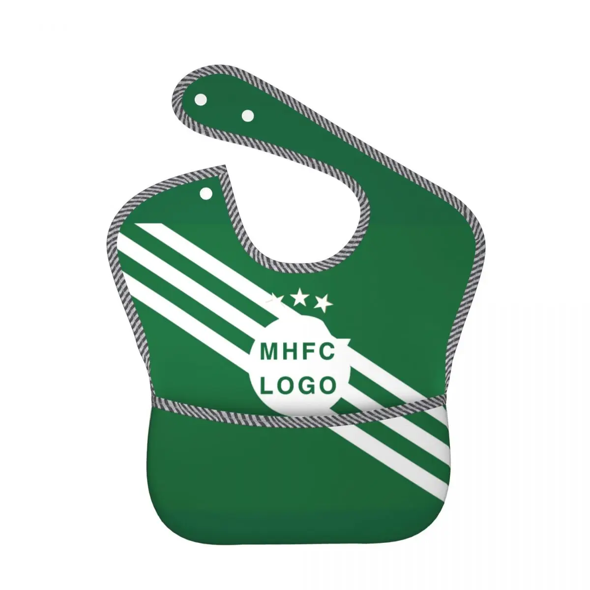 Baberos suaves impermeables con estampado de dibujos animados para bebé, niño y niña babero ajustable para, alimentación de almuerzo, Israel F.C MHFC Champion