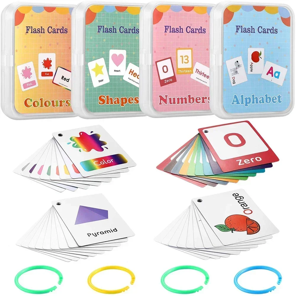 Tarjetas didácticas de aprendizaje con números ABC, fruta, cuerpo de Animal, juguetes educativos, ayuda para el aula, aprendizaje Montessori, tarjeta de palabras en inglés para niños