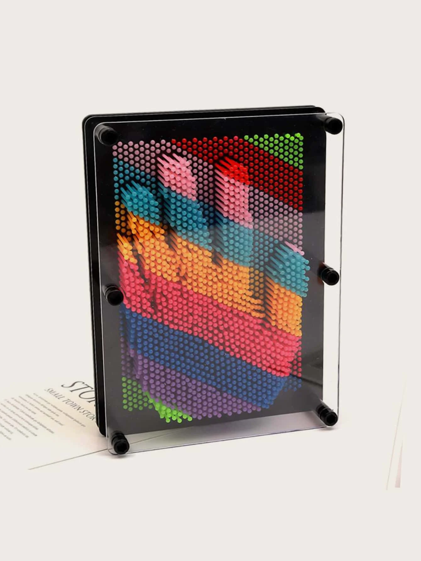 3D Clone โลหะ Antistress Art Clone Hand รูปร่างของเล่นเด็ก Pinscreen เข็ม Board ประติมากรรมภาพวาดแกะสลัก Pinart ของขวัญ