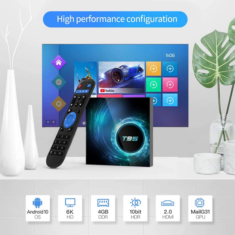 Best Smart TV box Android IPTV Box 1G 8GB 2G 16GB H.265 Media player 2.4G Wifi S905 Play M3u 4K Ultra HD PC
