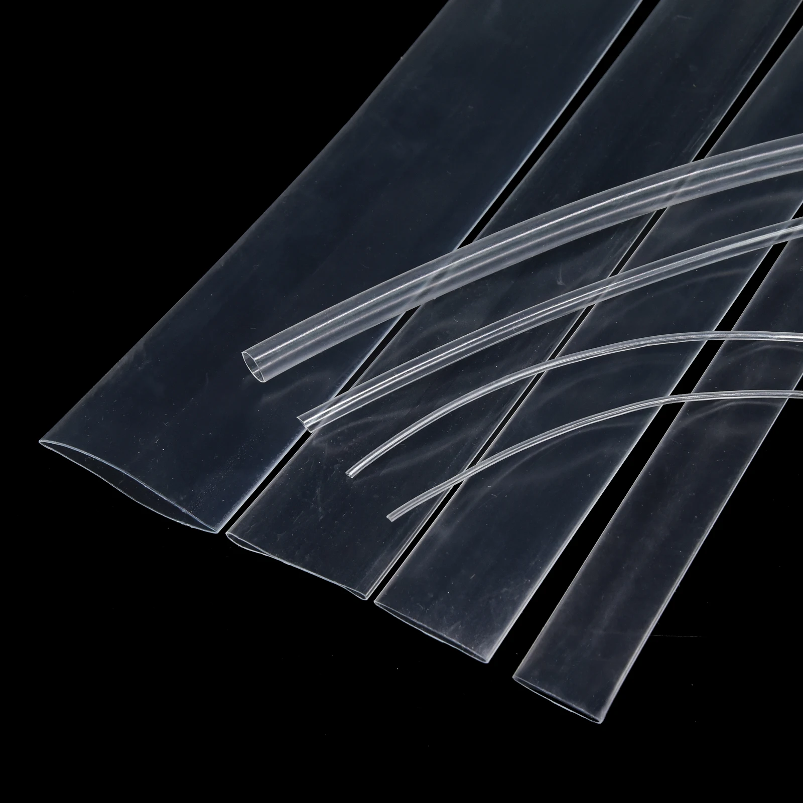 1M  1meter 1MM 12MM 15MM 16MM 18MM 20MM 25MM  Heat Shrink Insulation Sleeving Heatshrink Tubing Transparent Clear