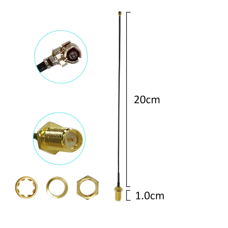 eoth 2,4G WiFi Antenne 12dBi Antena 2,4 GHz Stecker SMA MÄNNLICH weiblich High Gain Wireless Huawei Router Kabel Pigtail