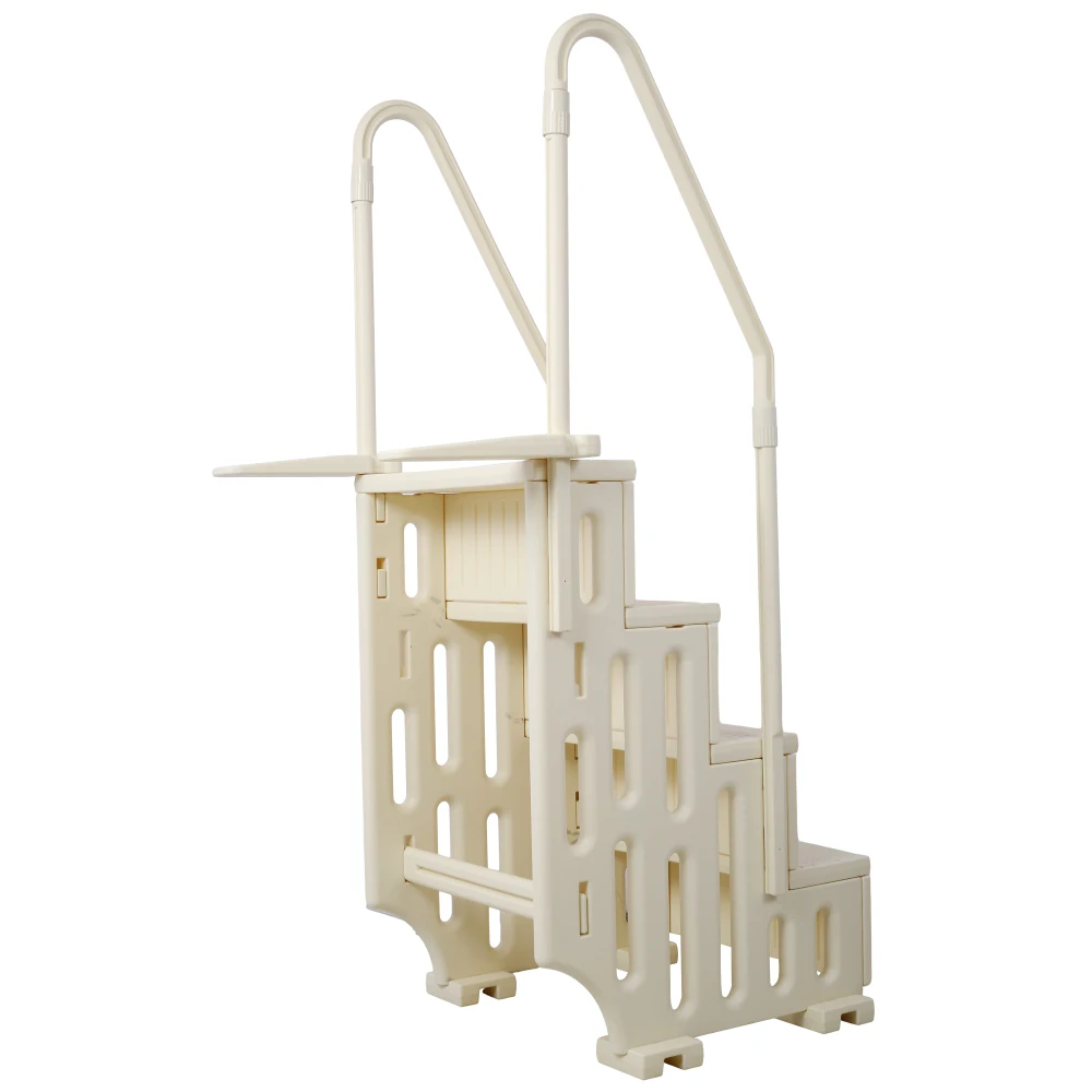 Pool Ladder Heavy-Duty 4 Safety Step for Above Ground Pools Stair Entry System with Handrails 400lbs