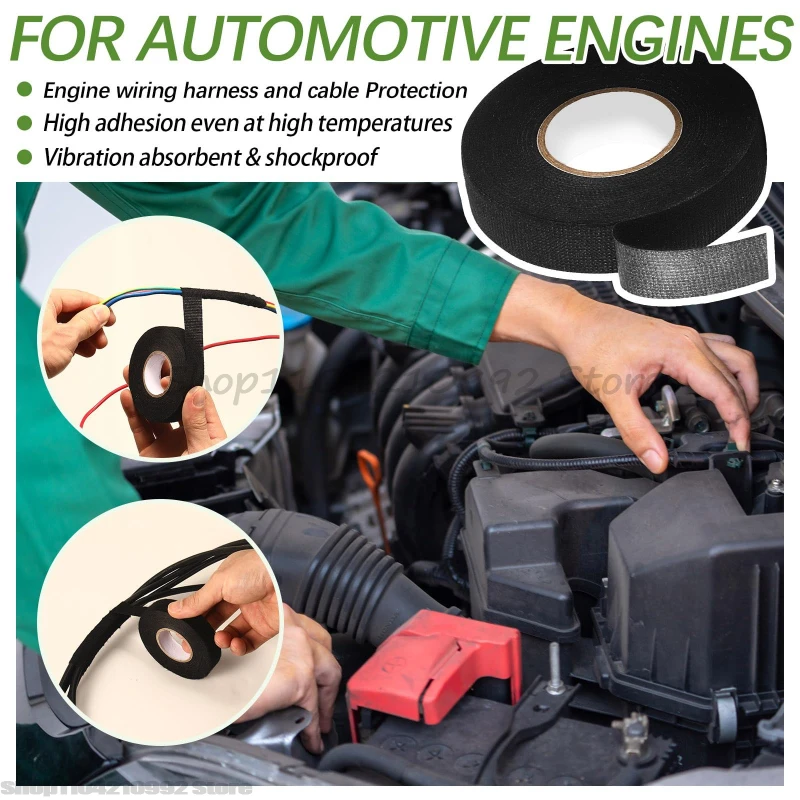 Cinta aislante eléctrica, cinta de tela automotriz, cinta absorbente de sonido, cinta adhesiva resistente al calor, cinta de sellado impermeable