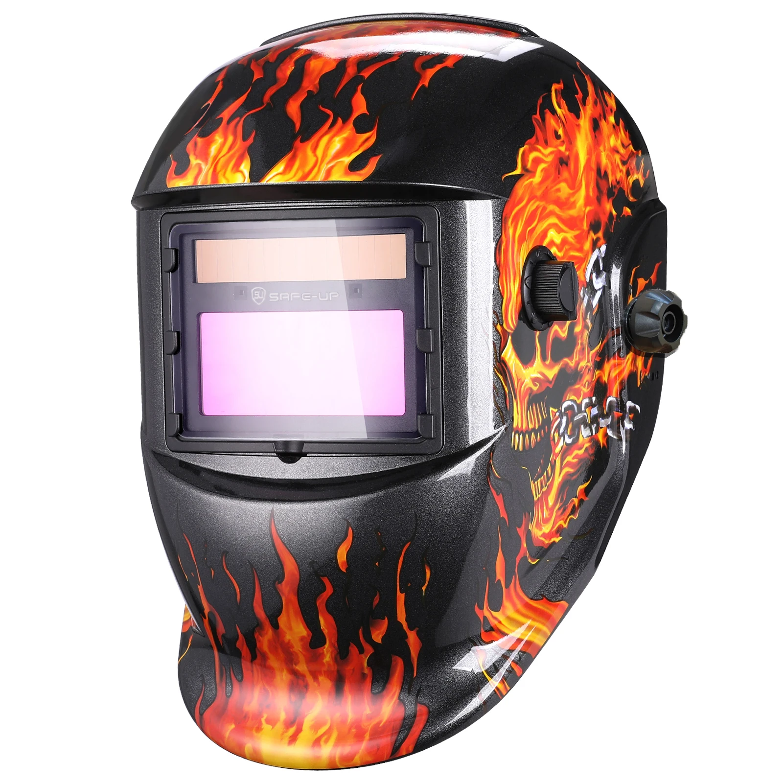 Máscara de soldadura SAFEUP, casco de soldadura profesional con oscurecimiento automático, Color verdadero para máquina de soldadura por arco MMA MIG, soldador automático