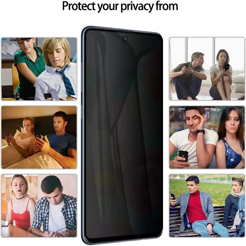 1-4 шт. Защитная пленка для экрана Samsung A53 A13 A52S A52 A32 A12 A55 A51 A72 A22 A33 A73 A21S A54 S10E S20FE Антишпионское стекло