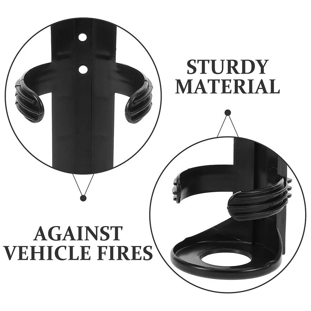 2Pcs Fire Extinguisher Holder Car Trunk Mounting Bracket Strap System Vehicle Safety Secure Fixed Rack Durable Plastic Bracket