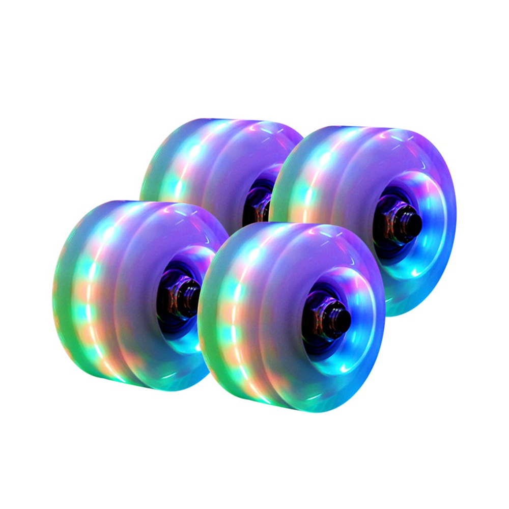 Roulettes de skateboard à roulettes avec roulements installés, 4 pièces
