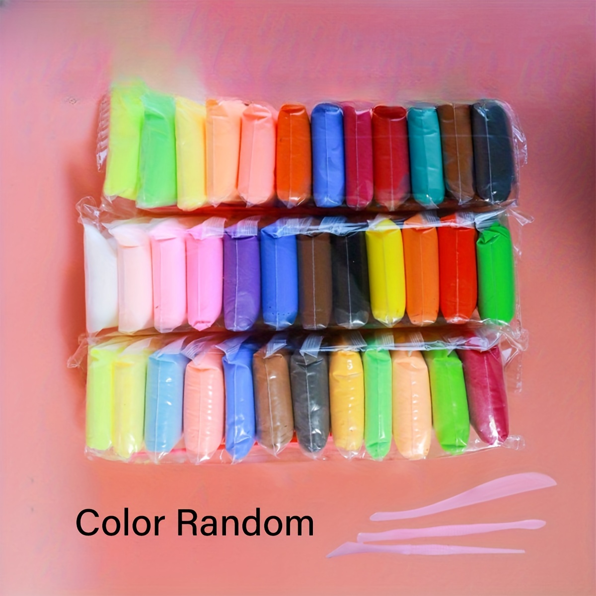 Conjunto de argila seca de ar mágico de 12/24/36 peças – modelagem não tóxica divertida para crianças e presentes – inclui cores vibrantes e kit de ferramentas de luxo