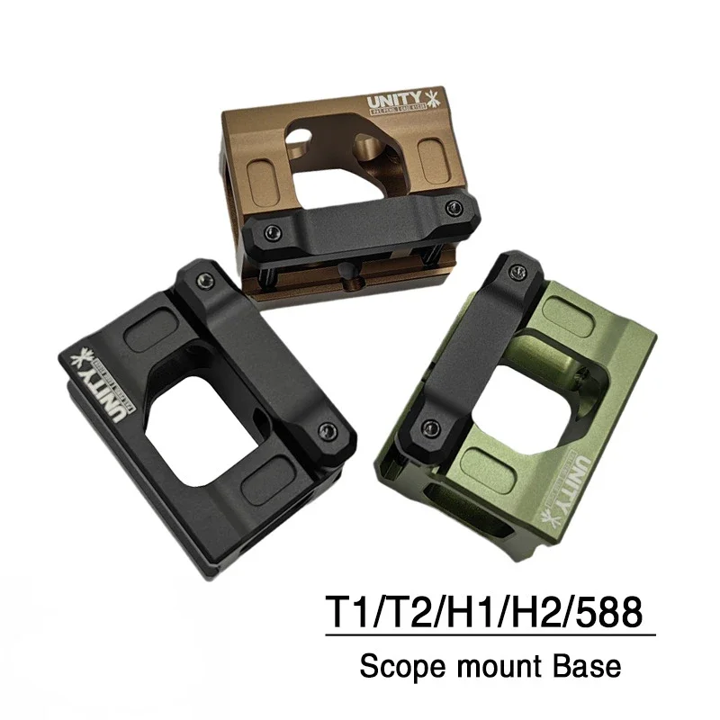 2024 New YR271 UNITY Fast Riser Mount For Tactical Airsoft T2 ROMEO5 Red Dot Sight Scope Universal Heightening Bracket