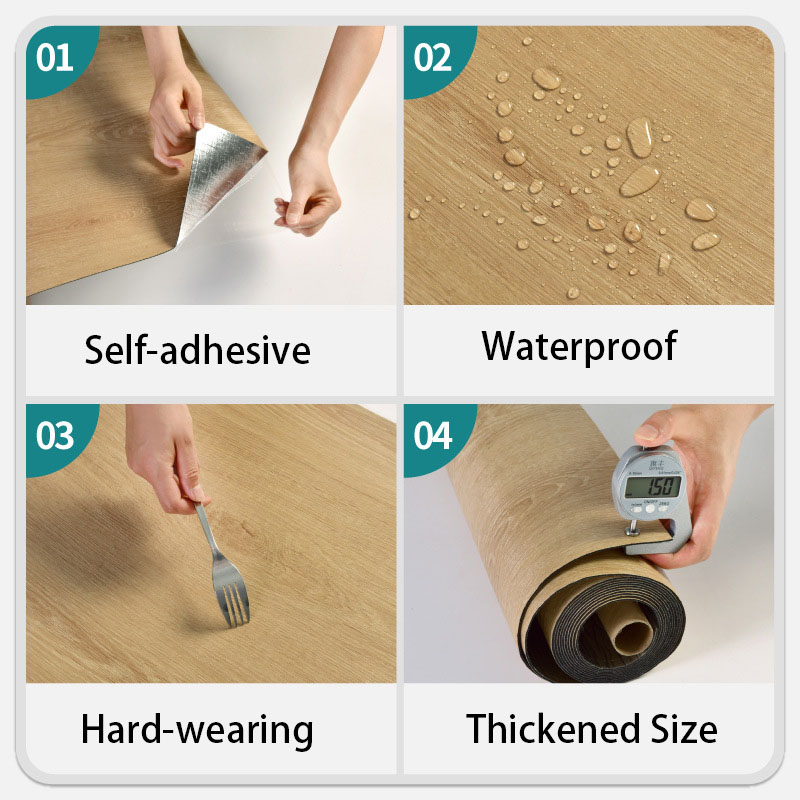 วอลเปเปอร์ตกแต่งบ้านตู้ตกแต่งห้องสติกเกอร์ไวนิลเฟอร์นิเจอร์ 40 ซม.สติ๊กเกอร์ติดผนังกันน้ํากระดาษ