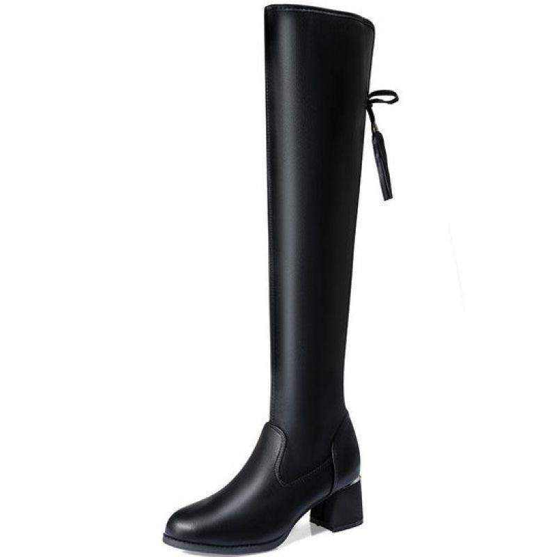Elastische, weiche, warme Damenstiefel, bequeme Plus-Baumwollstiefel, lässige sexy Stiefel, Wintermode, neu
