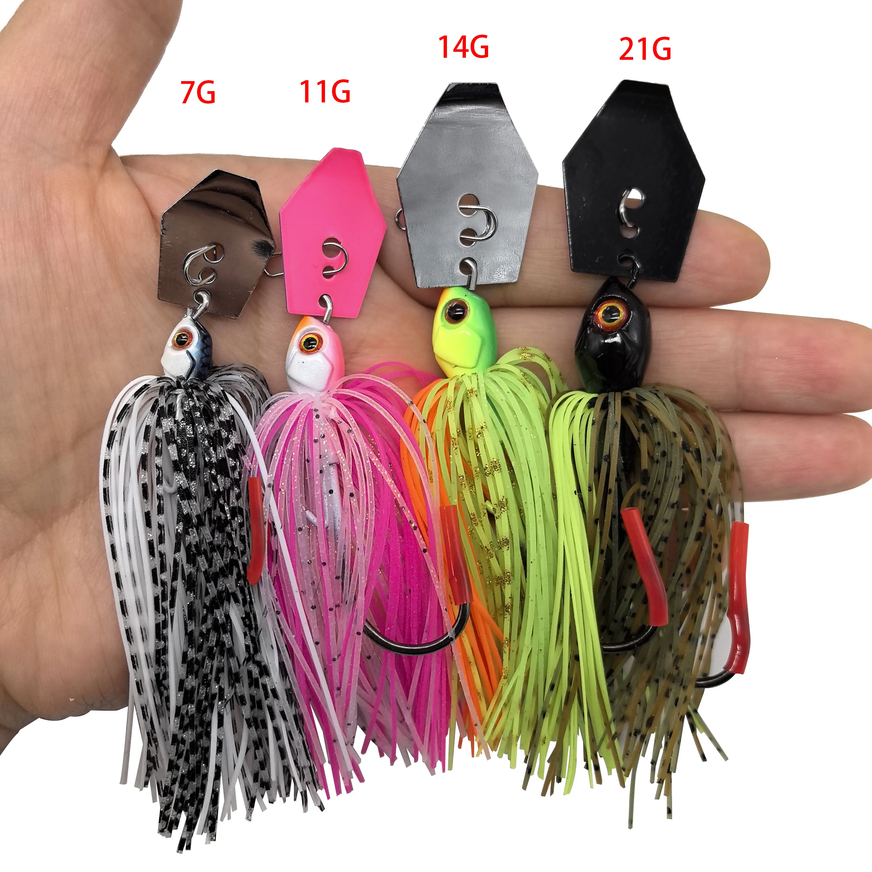 Mycena 7G/9G/11G/14G/21G เหยื่อล่อปลา Chatter เหยื่อ Spinner เหยื่อ blade Jig Dancer Buzzbait Wobbler Chatterbait สำหรับ Bass Pike ปลา