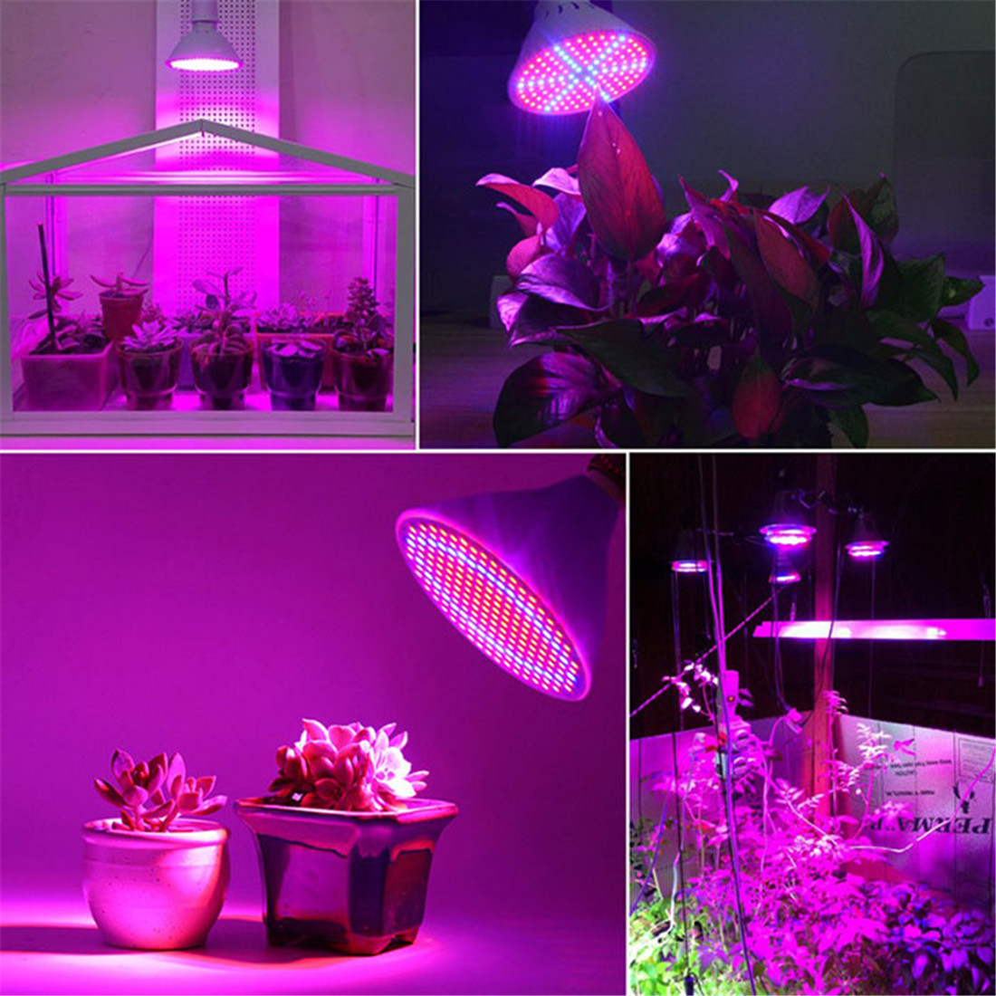 1/2 ヘッド 6 ワット 15 ワット 20 ワット LED 成長ライト E27 植物用フィトランプ可動植物クリップランプ種子花 Fitolamp 成長テント