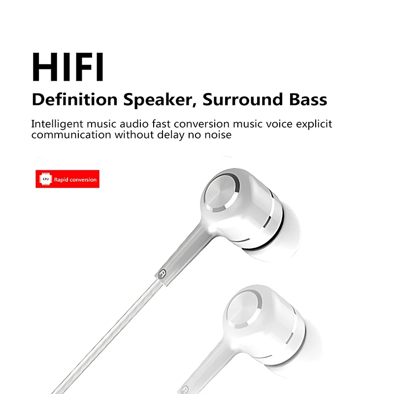 3,5 mm przewodowe słuchawki douszne HIFI Heavy Bass słuchawki douszne Monitor słuchawki sportowe stereo muzyka słuchawki do gier z mikrofonem