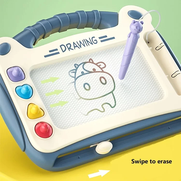Tablero de dibujo magnético para niños, almohadilla de escritura colorida para bebés, juguetes de dibujo, herramienta de dibujo de grafiti, juguetes educativos Montessori, regalos