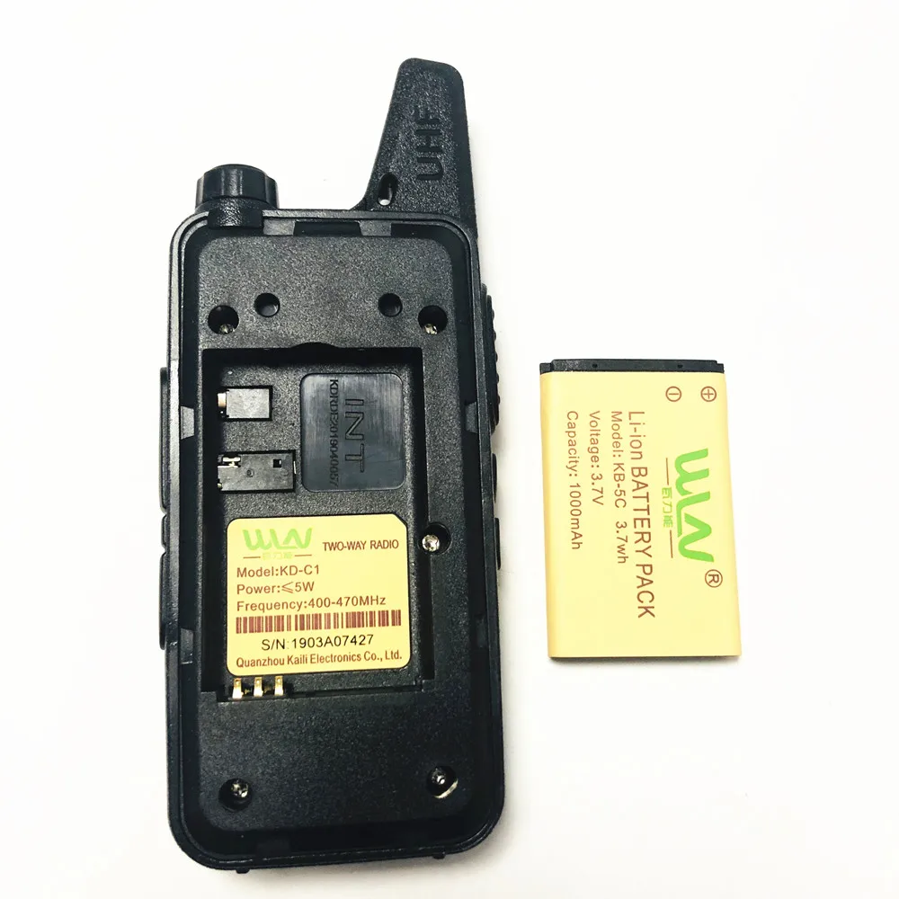 2 stücke wln KD-C1 Mini-Handheld-Transceiver kd c1 Zwei-Wege-Radio Ham Communicator Radiosender mi-ni Walkie Talkie