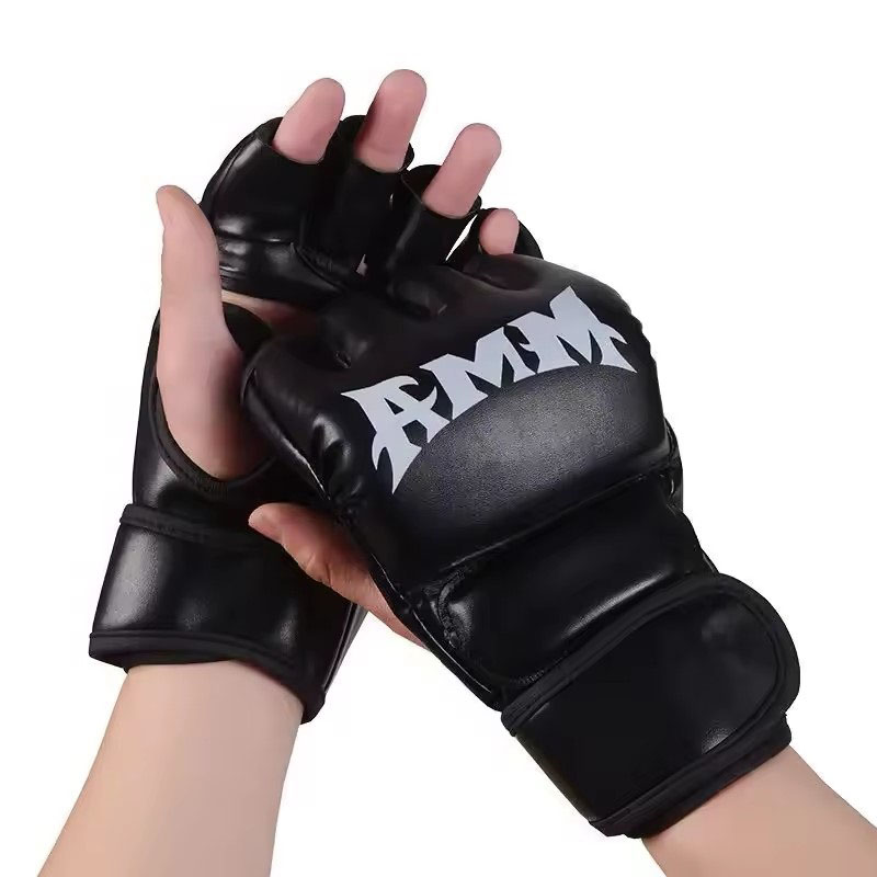 Professional Boxing Gloves for Men and Women Sandbag Training Boxing Gloves Sanda Muay Thai MMA Taekwondo Half Finger Gloves