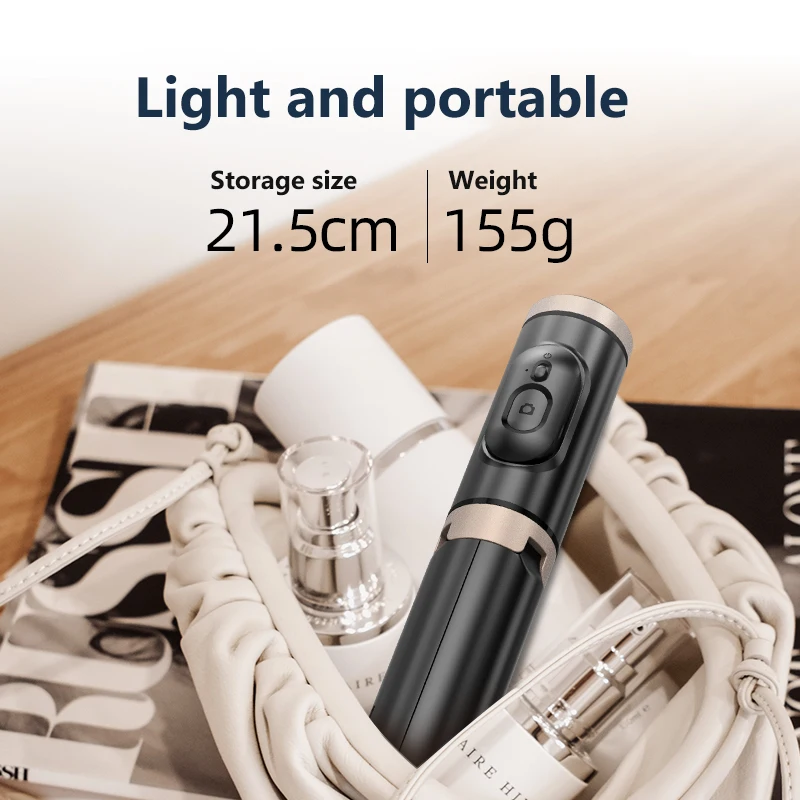 Trípode/palo Selfie de mano inalámbrico con Bluetooth, monopié extensible con control remoto para Huawei iPhone 13 Pro Max Xiaomi Phone Live