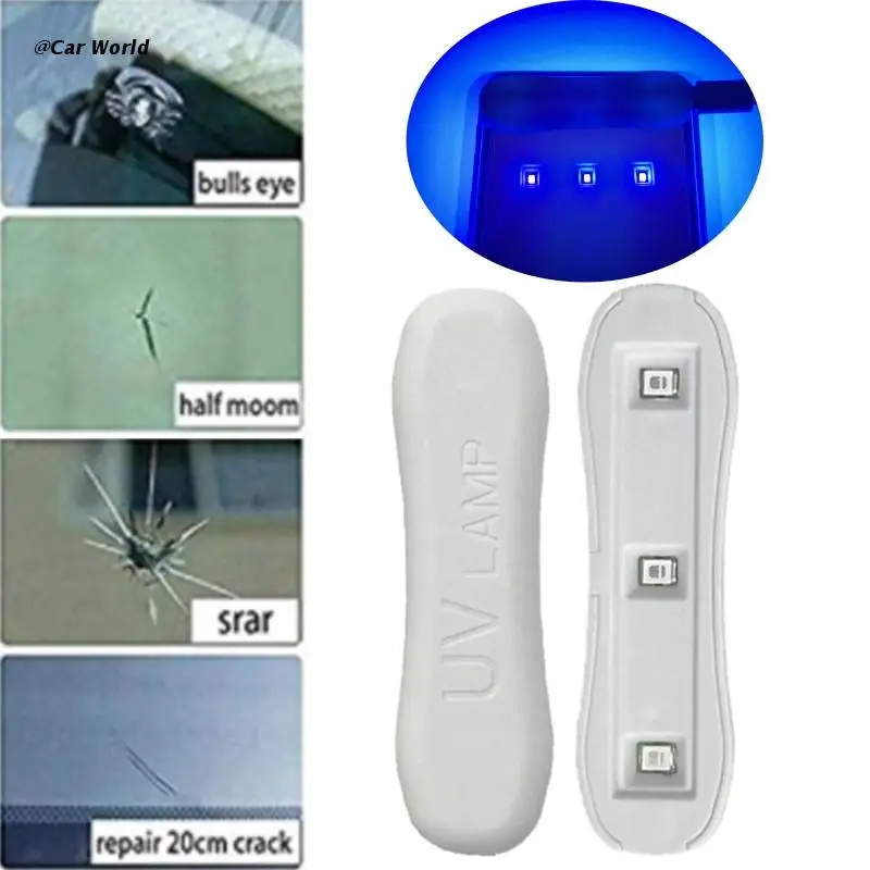 Kính Tự Động Chữa Đèn Cửa Sổ Nhựa Chữa Khỏi Tia UV Đèn Chiếu Sáng Kính Chắn Gió Dụng Cụ Sửa Chữa