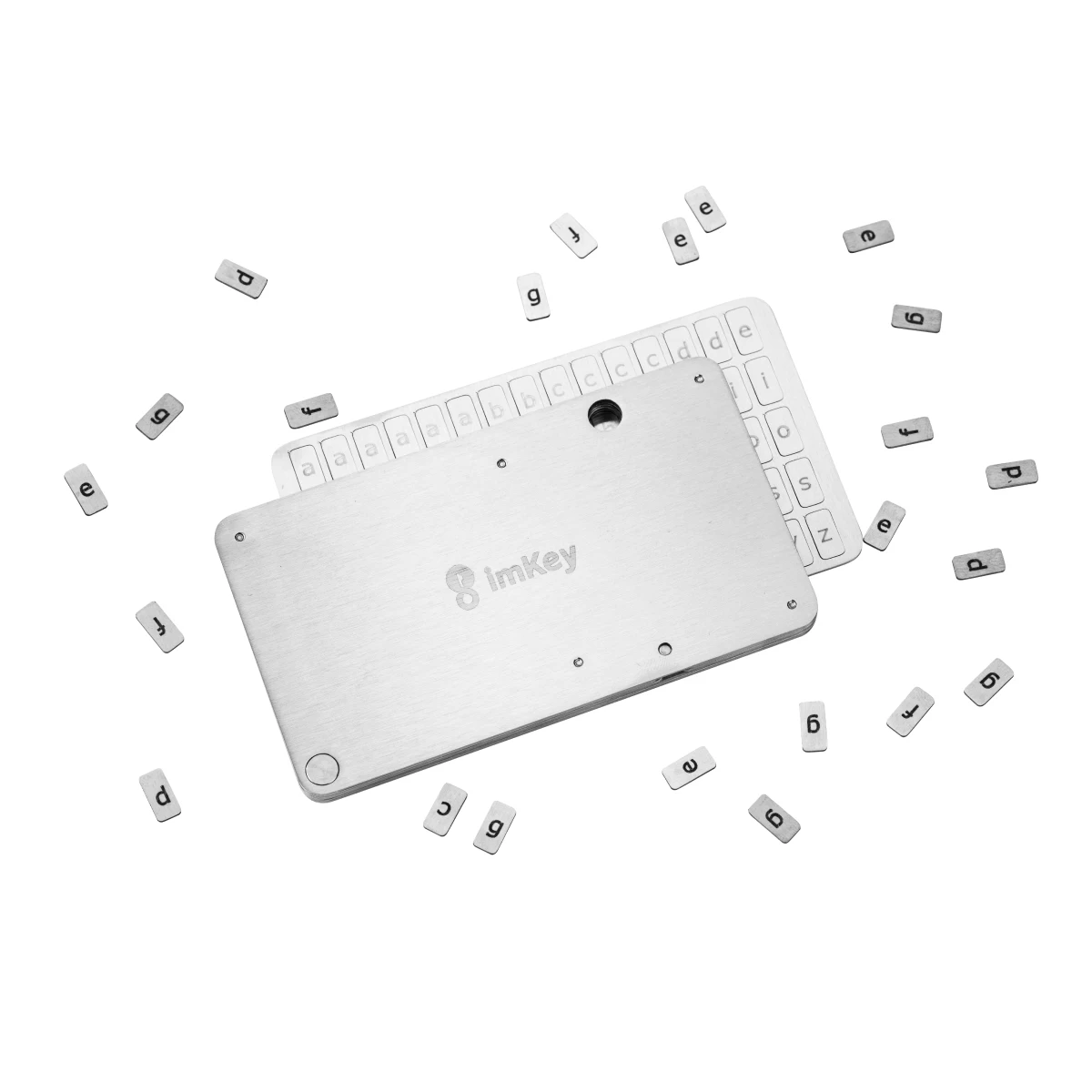 ImKey-s1 Mnemonic Seed Phrase Metal Plate Backup Saver 24-woord Crypto Assets Herstelzin Opslagkit