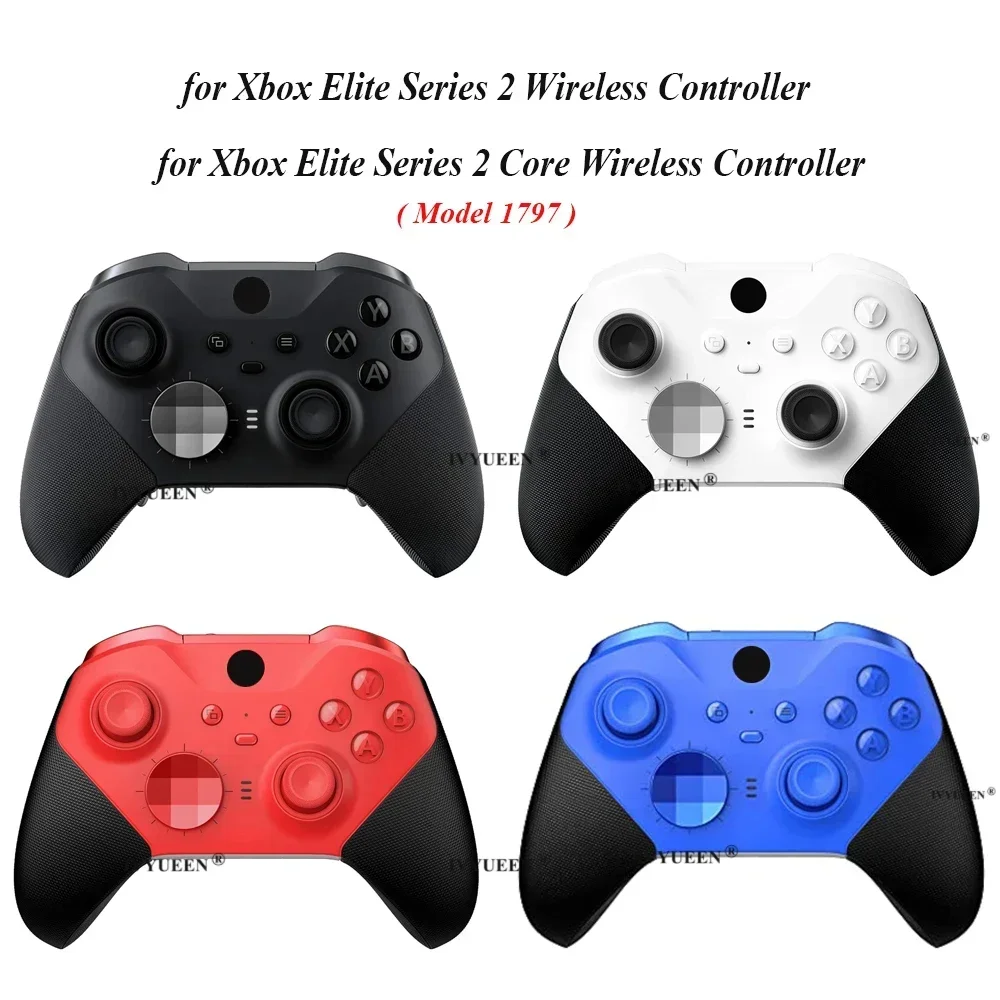 IVYUEEN for XBox One Elite Series 2 Core Original Controller Black Front Back Housing Shell Case Middle Frame Cover Repair Parts