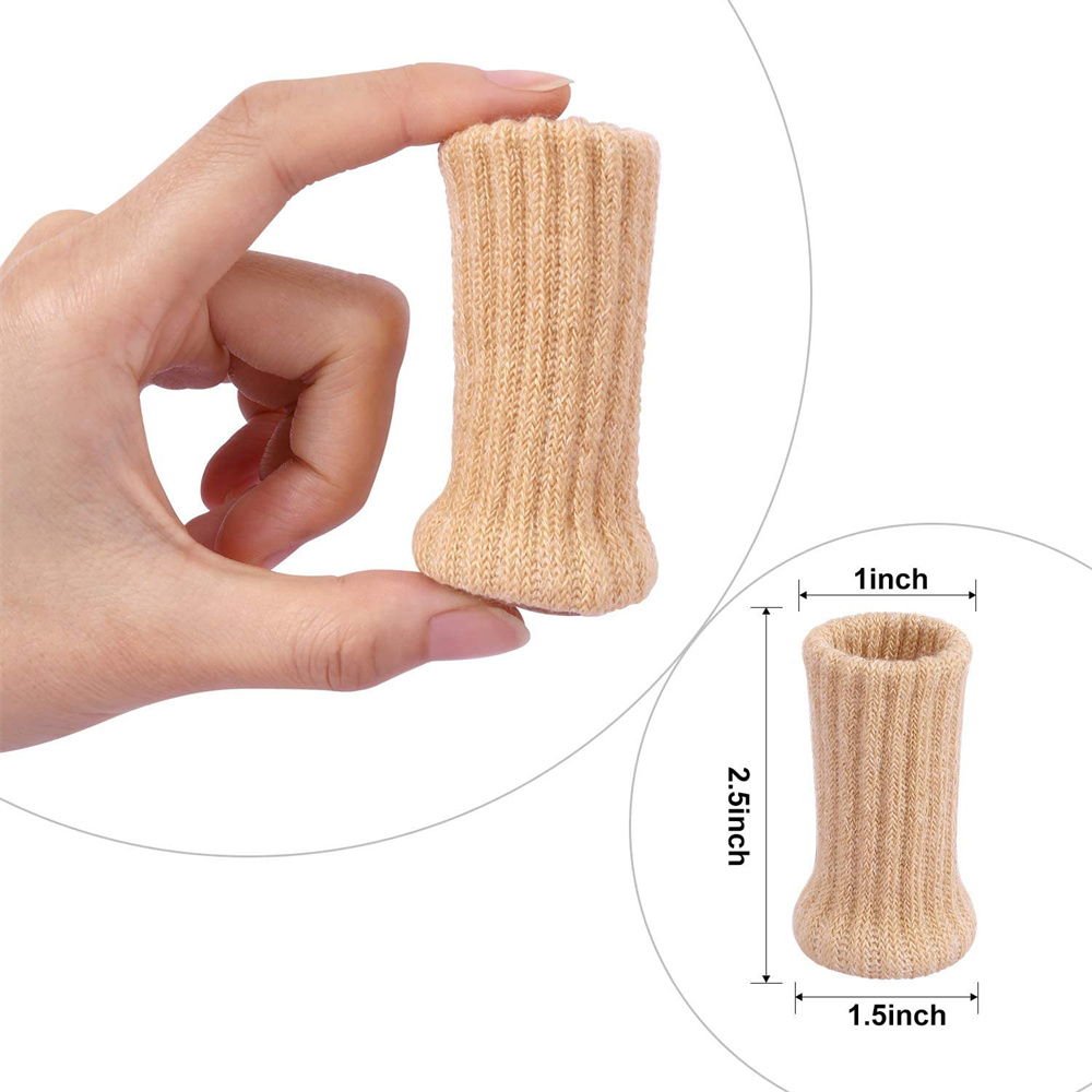 Носки для ножек стула 24 шт., эластичные Чехлы для ножек стула, Нескользящие, толстые мебельные накладки, комплект