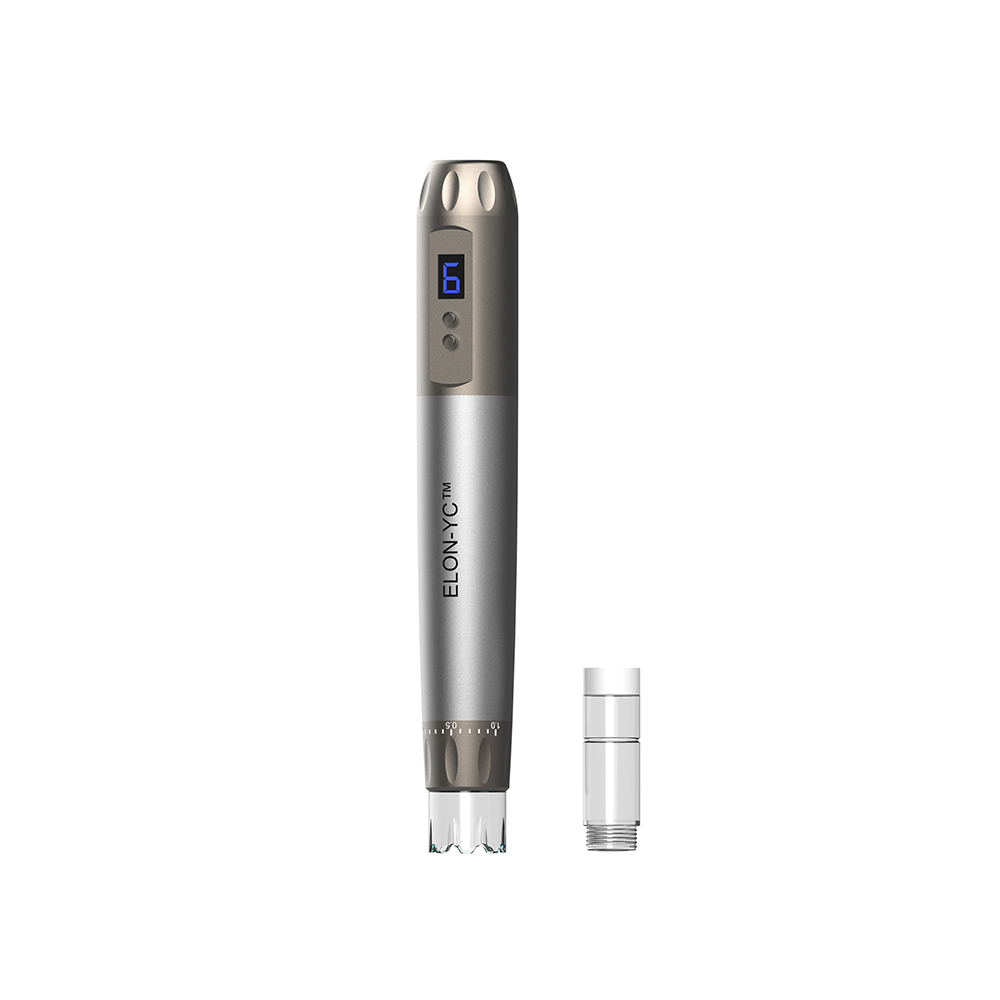 Hydra Dermapen H6 Caneta Microneedling Profissional, Dispositivo MTS, 7 Luz Colorida, 5Pcs Cartuchos de Agulhas, Hydra