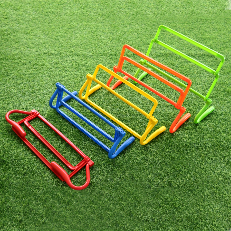 1 unidade de obstáculos ajustáveis em altura, equipamento especializado para treinamento de futebol e basquete, treinamento de velocidade e agilidade