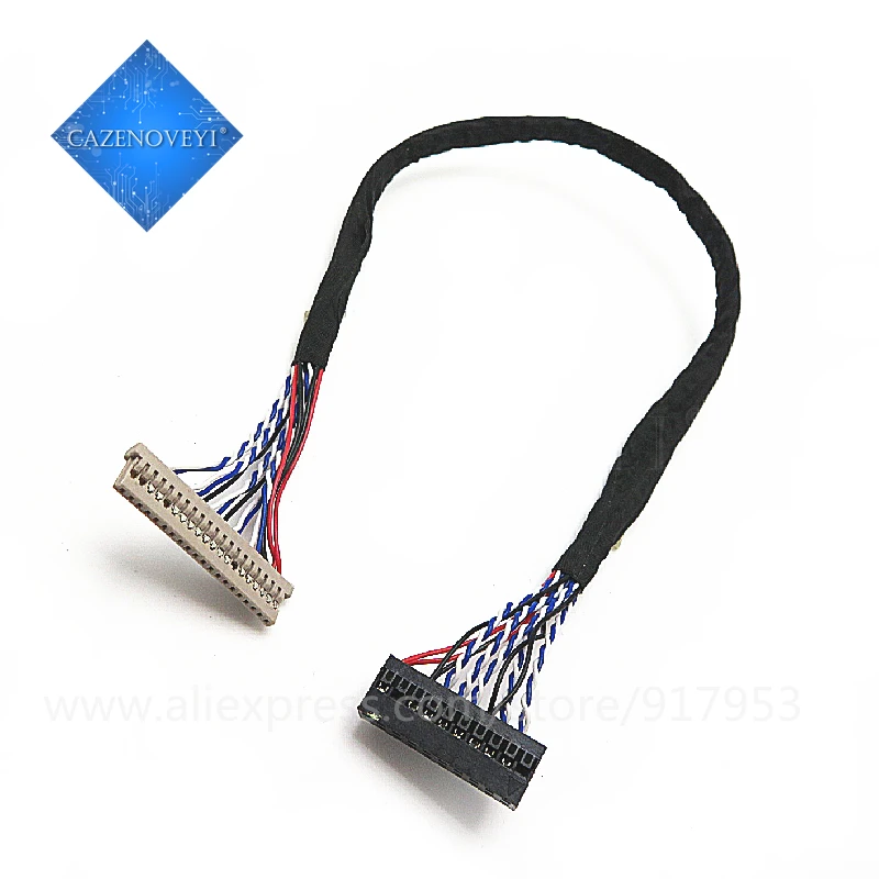 High quality seller 1pcs/lot 400MM DF14-20P-D8 1ch 8bit 20pin LVDS CABLE wire to dupont for LCD board In Stock