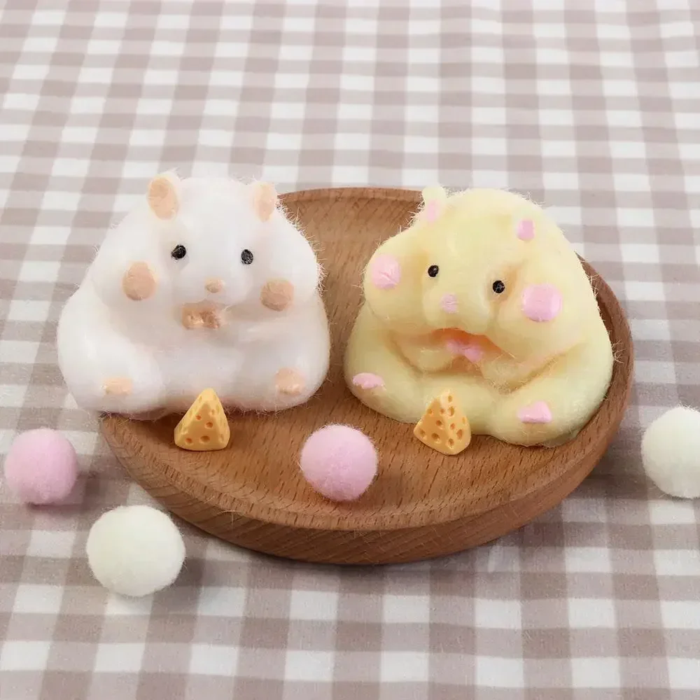 Lembrancinhas de festa bonito hamster squeeze brinquedo silicone pitada brinquedo de descompressão tpr brinquedos sensoriais